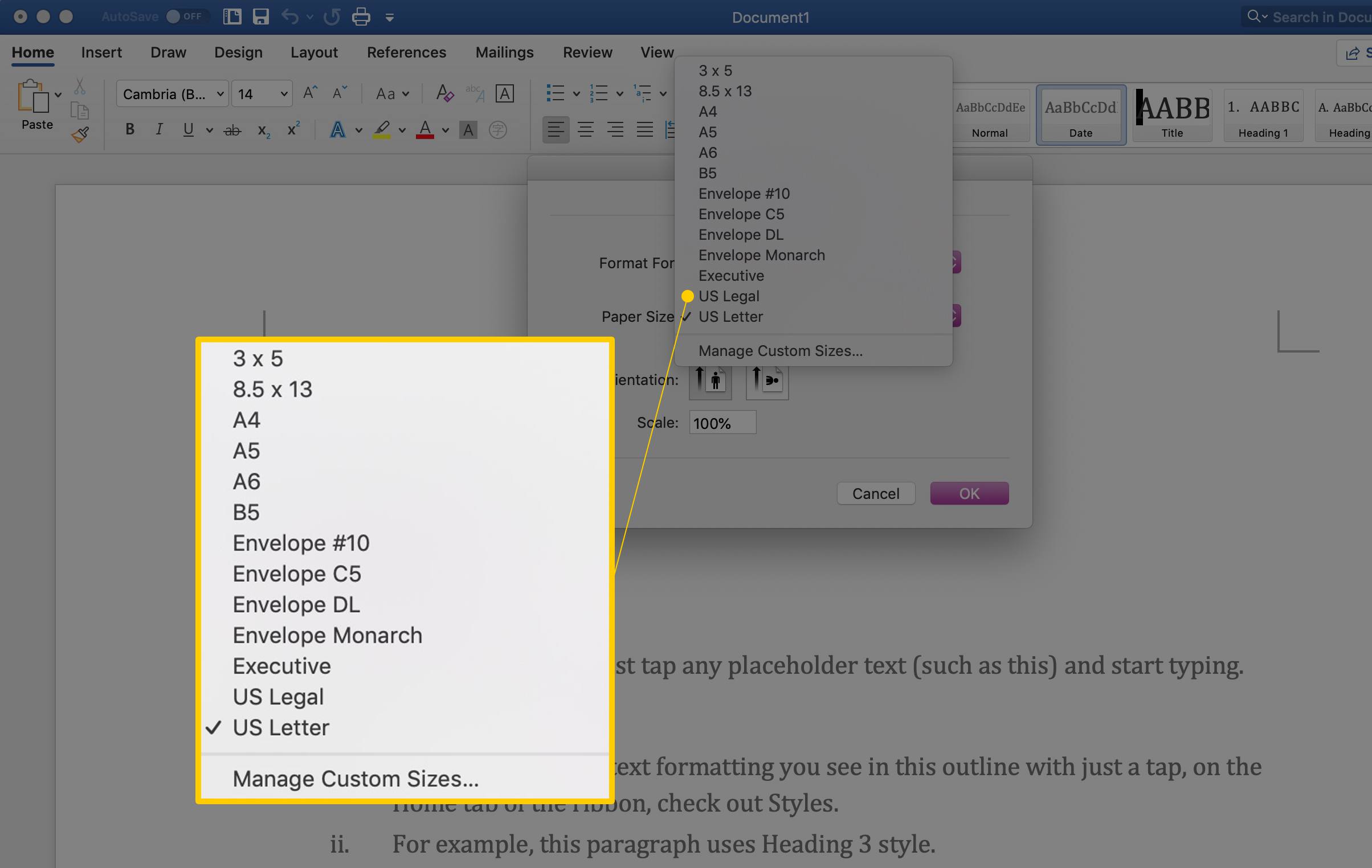 reduce pictue resolution in word for mac